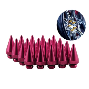

20PCS Car Stickers Wheel Nuts Screw Caps Multicolr Car Tyre Racing Refitting Anti-lost Bicycle Car Accessory Stylish