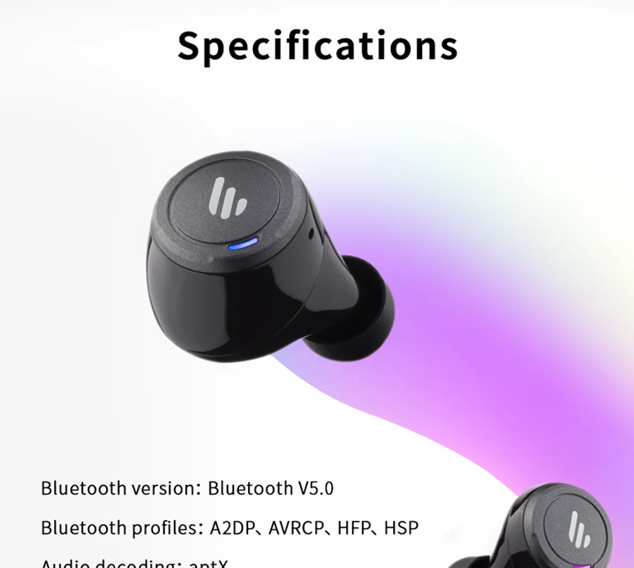 EDIFIER TWS5 Bluetooth V5.0 TWS наушники aptX декодирование аудио IPX5 водонепроницаемые наушники с сенсорным управлением bluetooth беспроводные наушники