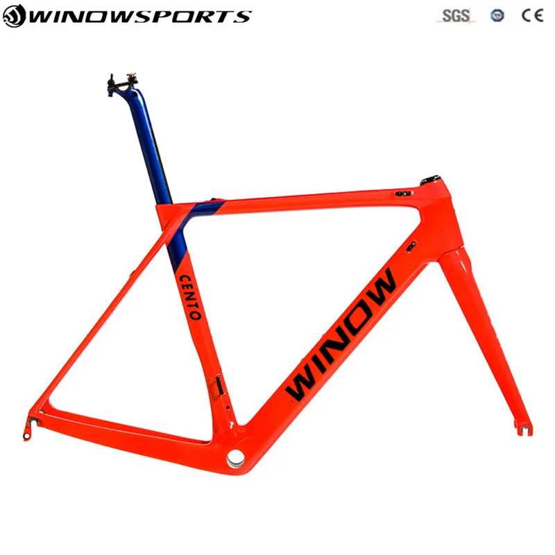 Best 2018 Winow cento carbon road bike frame cycling bicycle frameset include fork/seatpost/headset fit for both Di2/mechanical 4 Best 2018 Winow cento carbon road bike frame cycling bicycle frameset include fork/seatpost/headset fit for both Di2/mechanical 4