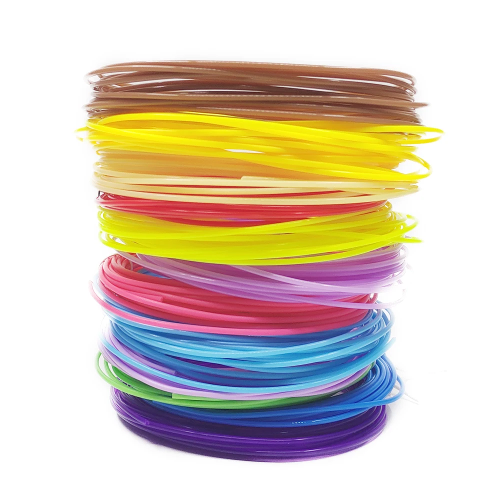 Kopen QCREATE 1.75mm PLA ABS PCL Plastic Filament voor 3D Pen 3D Printer 20 Kleuren 5 meters Vacu uuml;m Verpakt 3D afdrukken Verbruiksartikelen