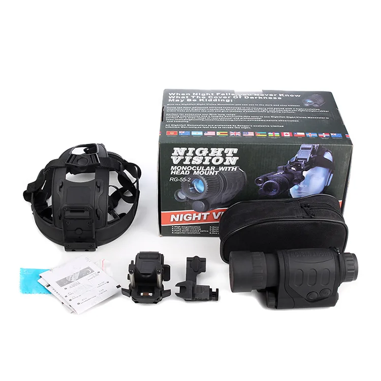 Kit de Montagem Ziyouhu Visão Noturna Caça Monocular 1x24 Cabeça Compacto Multi-tarefa Escopo Embutido ir 9 kit de montagem visão noturna monocular compacto
