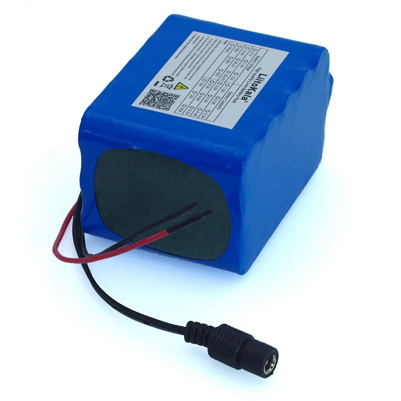 Recarregável de Lítio Capacidade com Bms Liitokala Nova Proteção Grande Capacidade 12v 10ah 18650 Bateria 10000 Mah 100% - Image 3