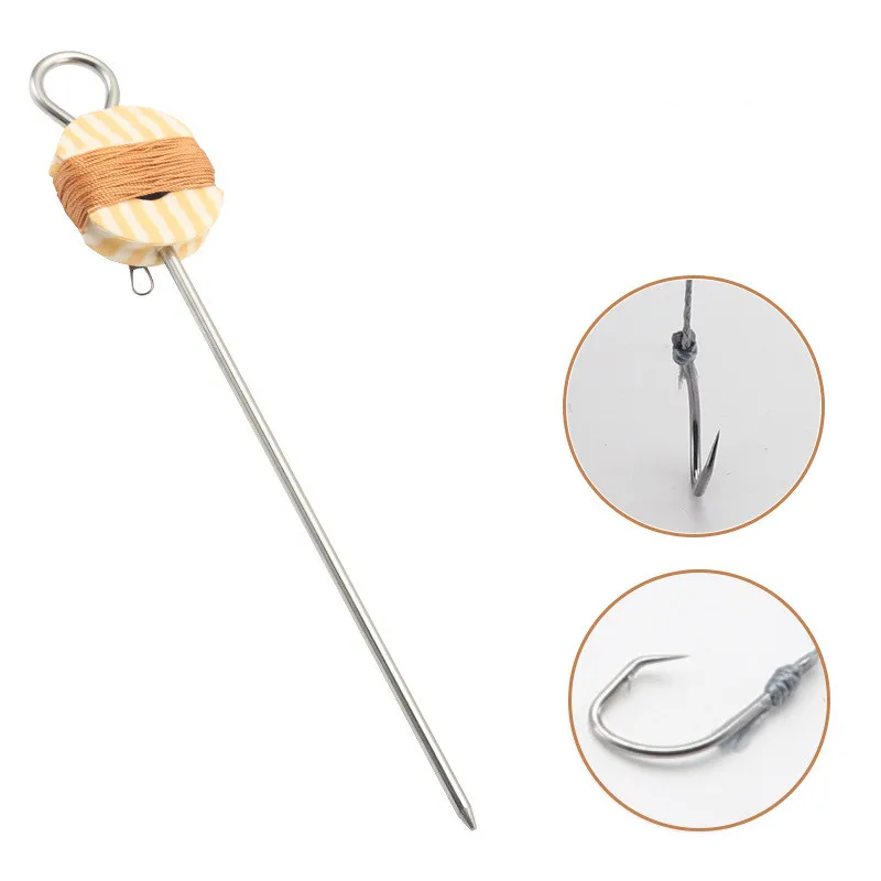 

2PCS Sea Fishing Turtle Hook Set Double Hooks Contactor Turtle Fishing Turtle Line Sets Barbed Hooks Braided Fish Accessories