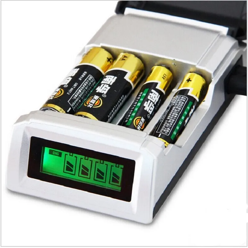 DIY 4 Слотов C905W ЖК Дисплей Смарт Интеллектуальное Зарядное Устройство для AA/AAA NiCd