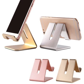

5 Colors Aluminum Alloy Cell Phone Desk Stand Desktop Holder For iPhone X 8 7 Tablet Mobile Phone Holder Mounts Bracket