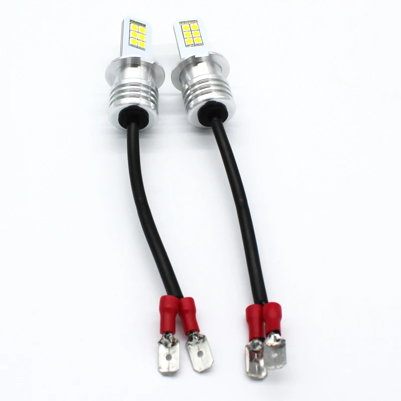 2x H3 светодиодный противотуманный фонарь лампа 3030 12SMD авто двигатель грузовика вождения DRL светодиодный лампы 12V 24V для автомобилей Белый 12 Вт стайлинга автомобилей