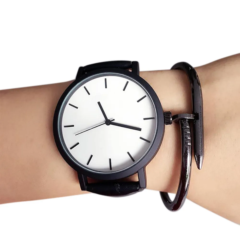 

Brand Lover Watch Men Women Fashion relogio masculino Retro Design Leather Band Analog Simple Quartz Wrist Watch Erkek Kol Saati