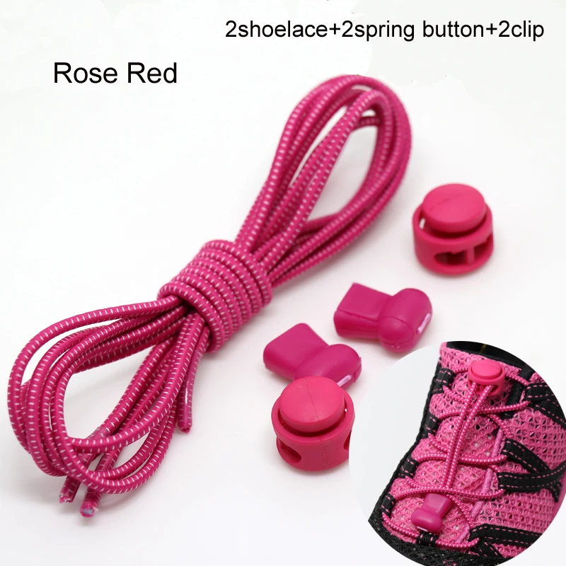 Shoe Laces Stretching Lock Lace A Pair of Locking Elastic Sneaker Shoelaces Running/Jogging/Triathlon Zapatos De Hombre