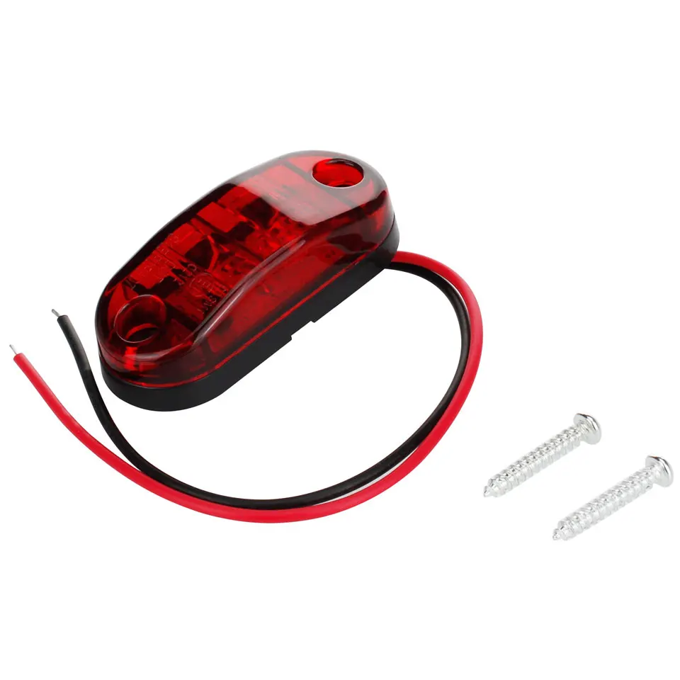 2 LED 12/24 V Авто прицеп караван сторону маркер включение света просвет светодиодные лампы Грузовик Amber красный, белый автомобиль-Стайлинг 9-30 V