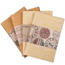 Хлопковая Тканевая обложка, винтажная плотная бумага, спиральный блокнот, блокнот, дневник, журнал, программа, школа планирования, офисные канцелярские принадлежности