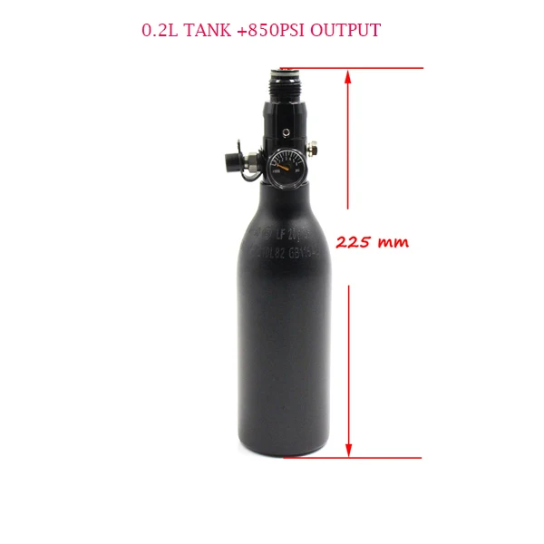 QUPB PCP Пейнтбол HPA цилиндры 4500PSI бак с регулятором 0.2L/0.35L/0.45L