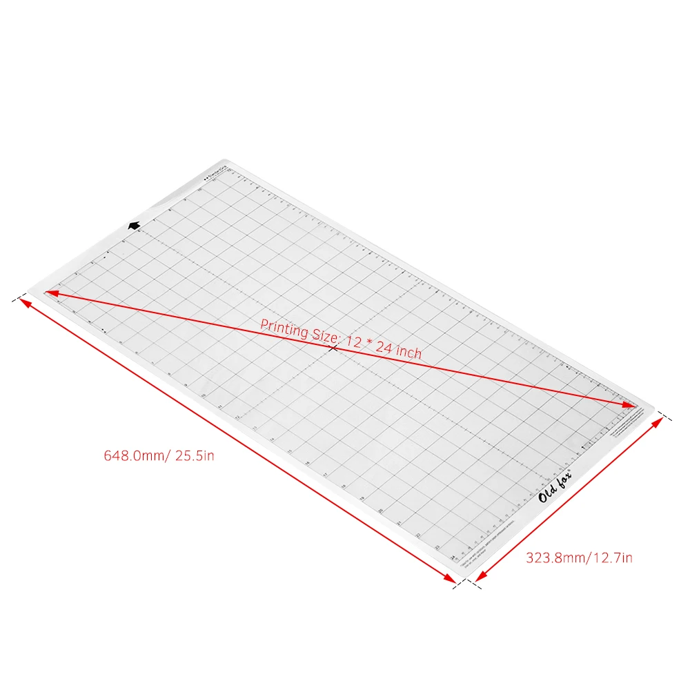 3 шт. сменный коврик для резки прозрачный клейкий коврик с измерительной сеткой 12*24 Дюймов для силуэта Камея Cricut Explore ore