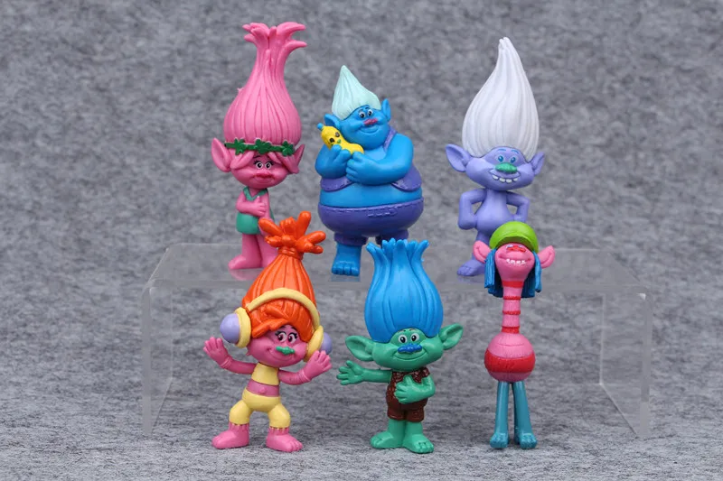 Brinquedos LP Funko 6 шт./компл. тролли игрушки Детские фигурку Мини фигурки модель для