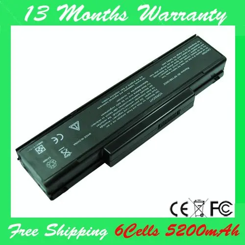 5200mAh 6 CELL Replacement Laptop battery for Asus A9 F2 F3 S62 S96 Z53 Z6 A32 F3 in Laptop