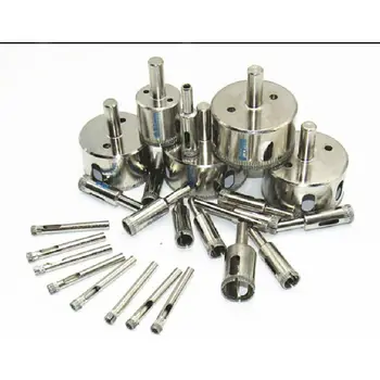 

8pcs/lot 3-14mm Diamond Sand Emery Carborundum Wheel Glass Tapper Open-hole Drill Bits Ceramic Tile Drilling Glass Bit Beads