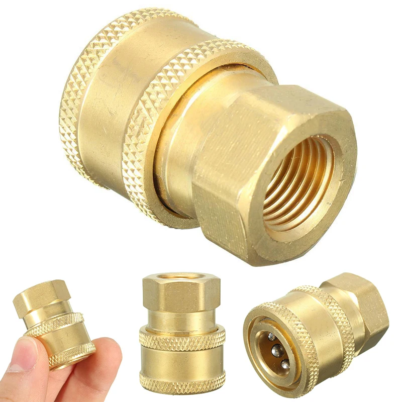 JX-LCLYL 1/4'' Quick Release Pressure Washer Hose Connector Adaptor To BSP1/4 Female