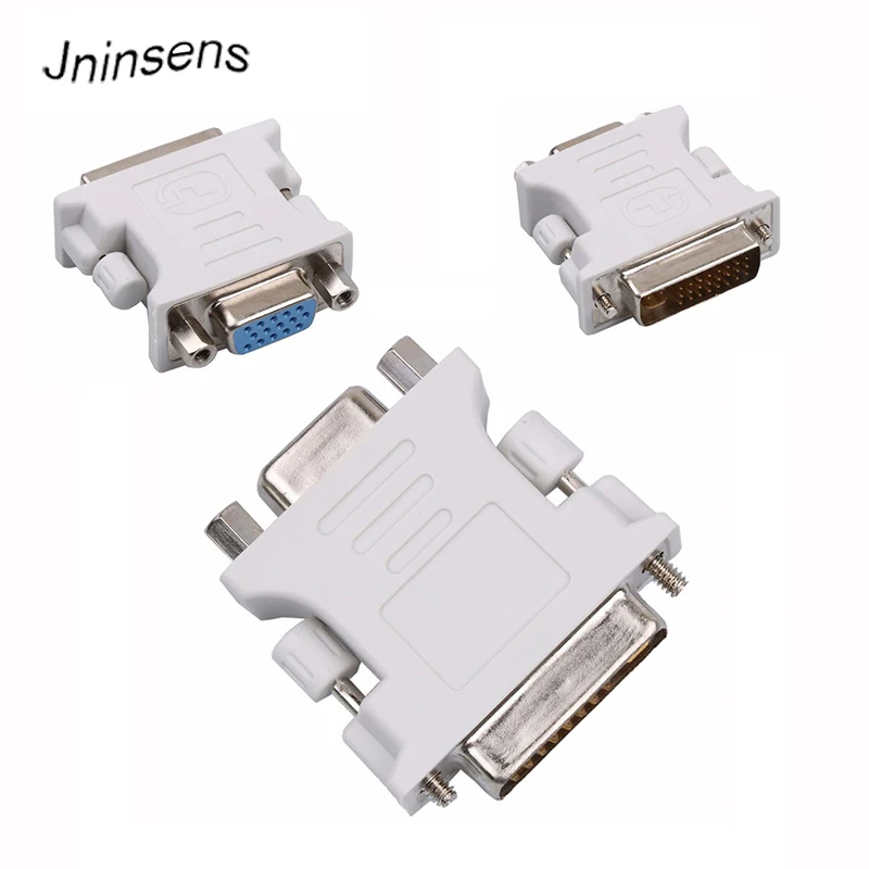 High quality 24+5 pin DVI Male to Female VGA Converter Connector to VGA Monitor Projector Wholesale