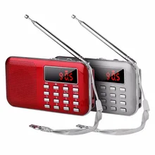 L-218 ультра тонкий ЖК-дисплей AM/FM стерео FM радио TF карты/Micro SD Стерео окружающие MP3 плеер радио