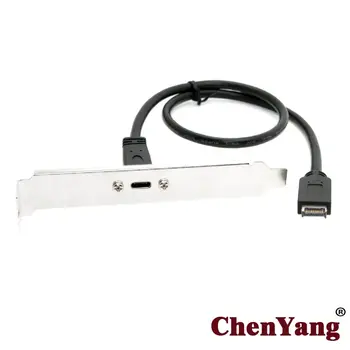 

10pcs/lot USB-C Type-C Female to USB 3.1 Front Panel Header Extension Cable 40cm with Panel Mount Screw