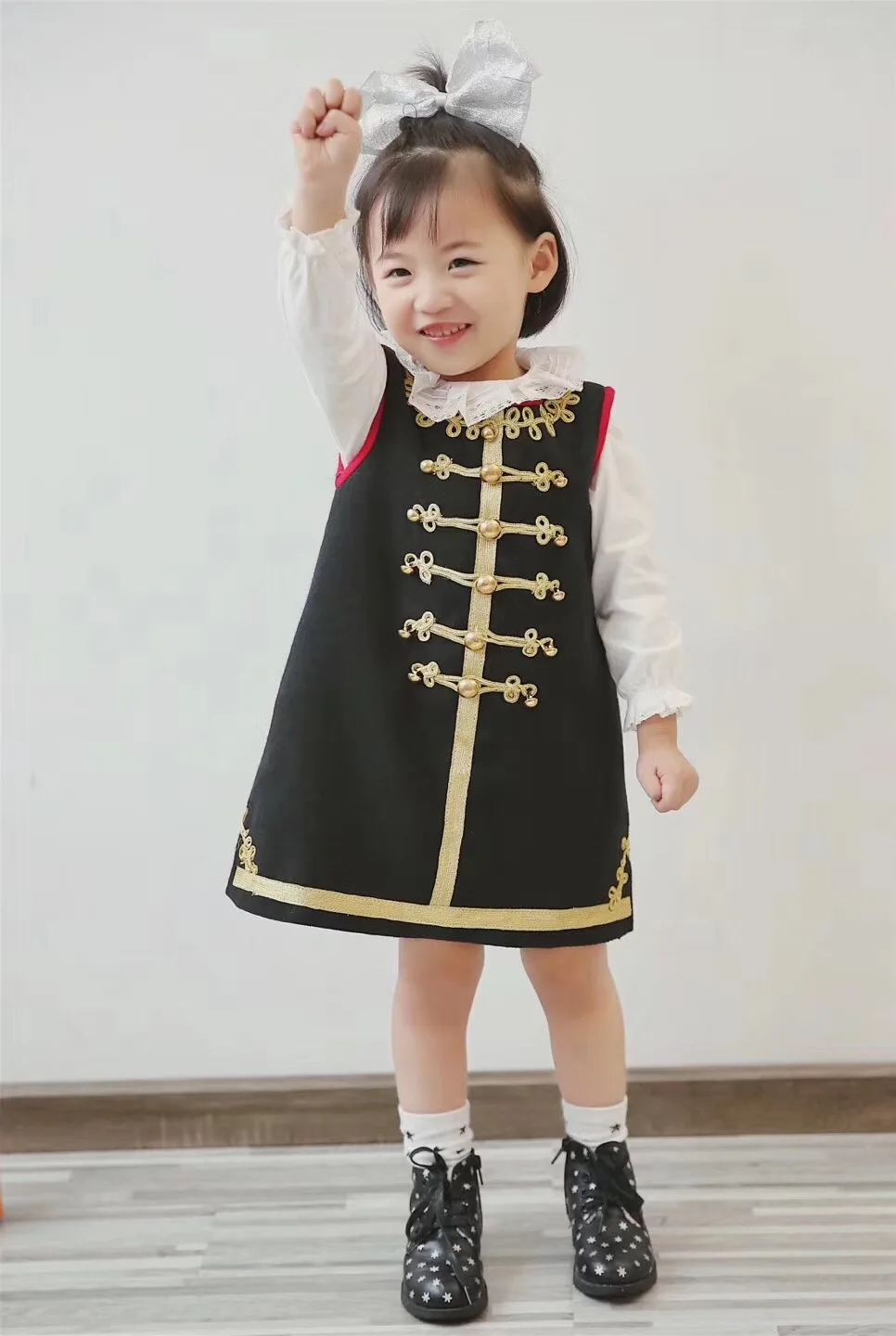 baby girl clothes kids dresses for girls princess dress Heavy handmade high quality sleeveless dress autumn winter clothes