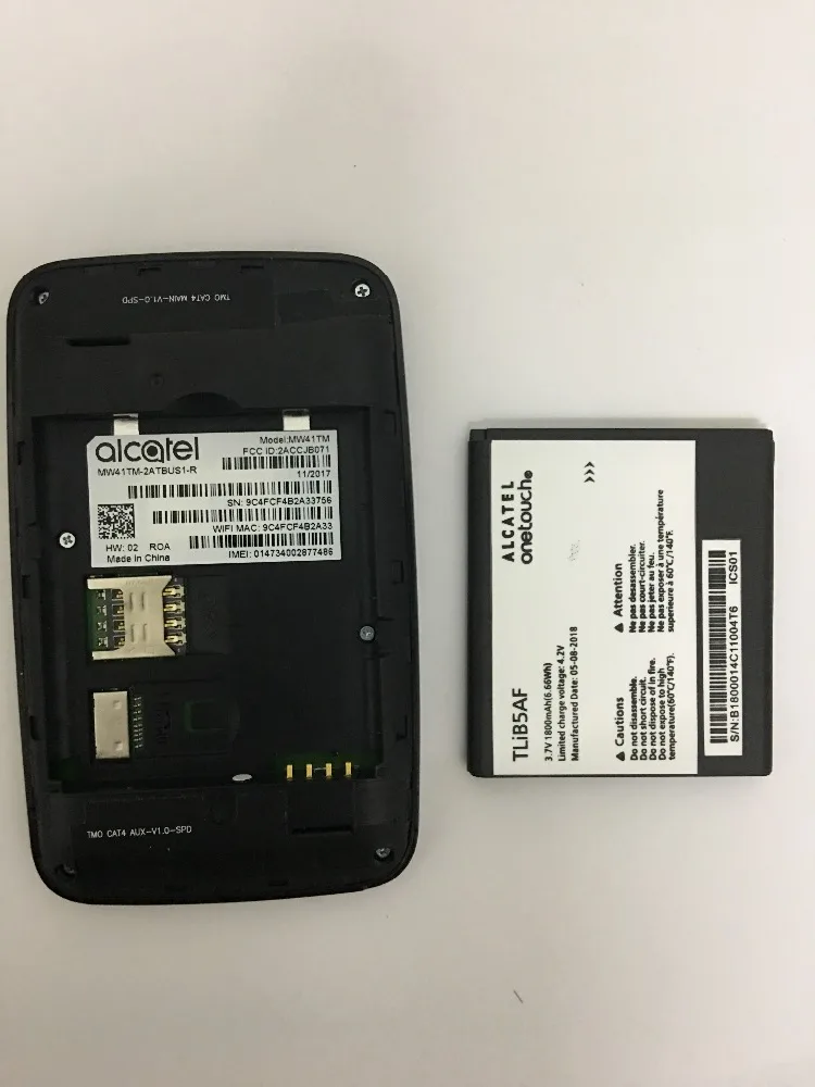  Alcatel MW41 4G LTE cat4 WiFi router FDD LTE B2/4/12 150Mbps Suitable MW41tm wifi mobile 4g modem r