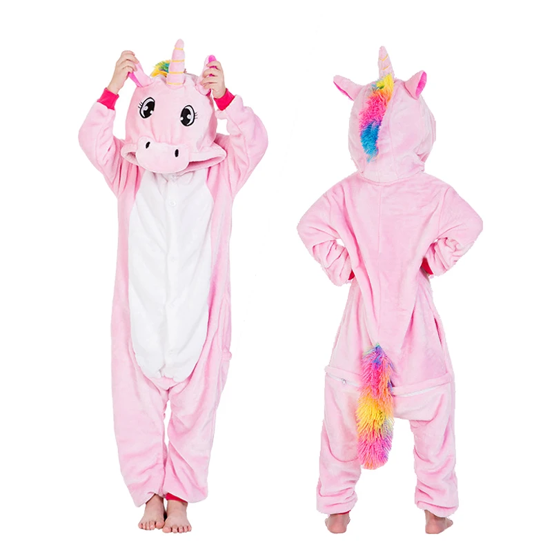 

Unicorn Pajamas for Boys Girls Winter Onesie Kids Animal Anime Children Pajamas Kigurumi Cosplay Pyjamas kids Winter Sleepwear