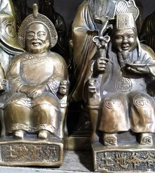 

Antique collection of copper animals, three sheep Kai Tai home decoration statues