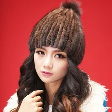 St. Susana осенне-зимняя женская теплая меховая шапка из натурального меха норки с шариками ананаса, модная шапка из натурального меха норки, 4 цвета