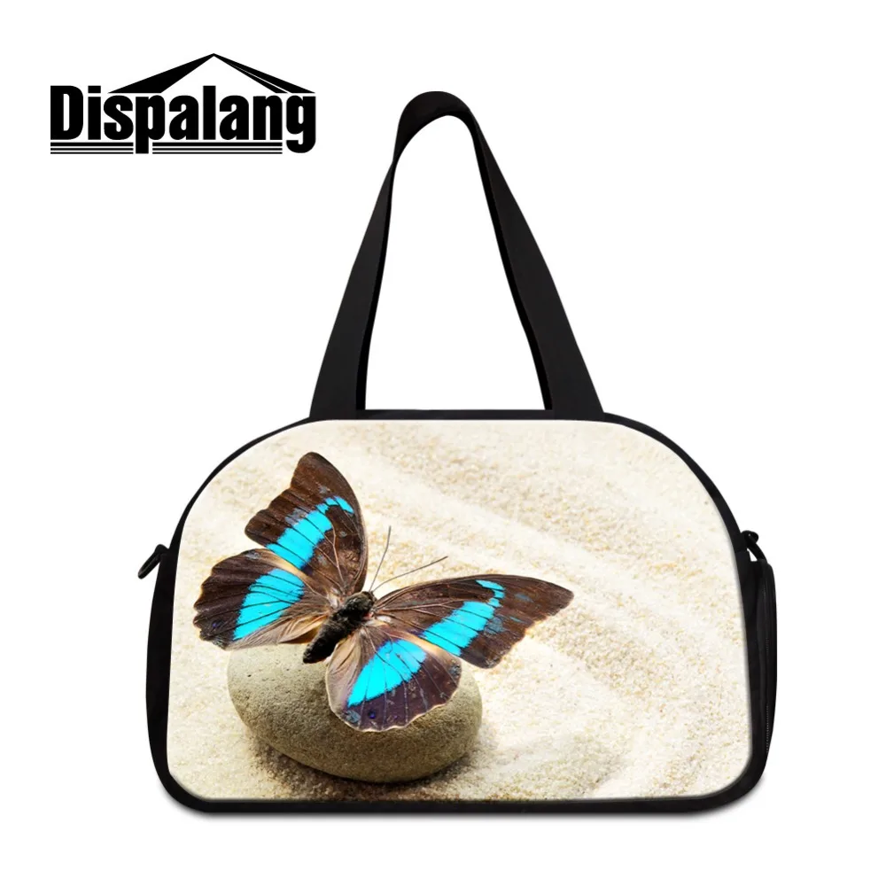 Dispalang Butterfly Travel Bags for Women Cute Animal Large Travel Tote Shoulder Duffle Bags