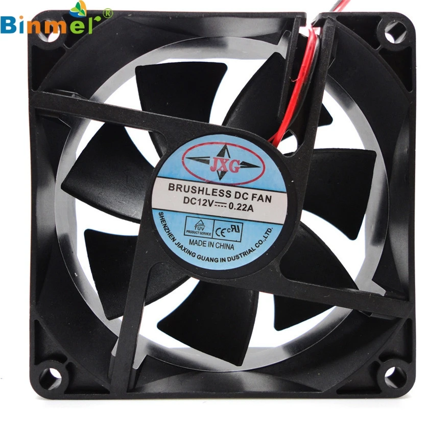 

Binmer 1pcs 80X80X25MM 12V 4Pin DC Brushless PC Computer Case Cooling Fan 1800PRM June08 Drop Shipping
