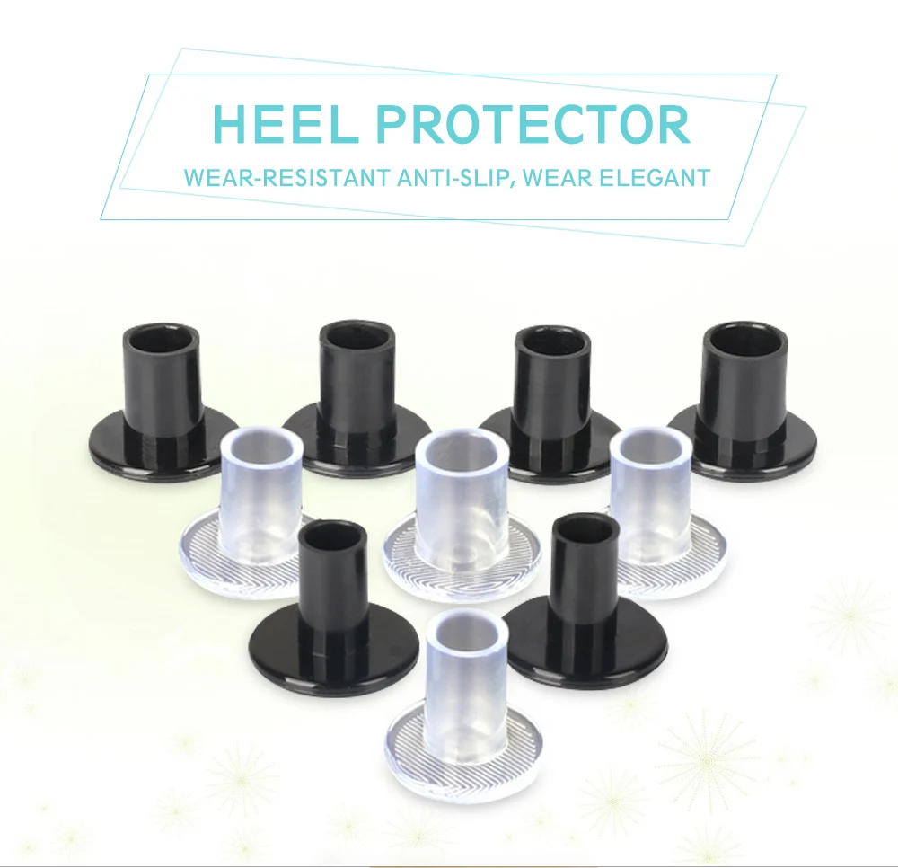 2pcs Pvc High Heel Protectors Anti-slip Heel Stoppers Cover for Latin Stiletto Wholesale Dropshipping Women Shoe Care Tool Pads