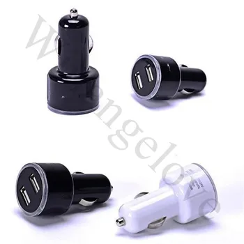 

2.1A Car Charger blue LED light Double Dual USB Car Charger adapter For iphone for Samsung Galaxy