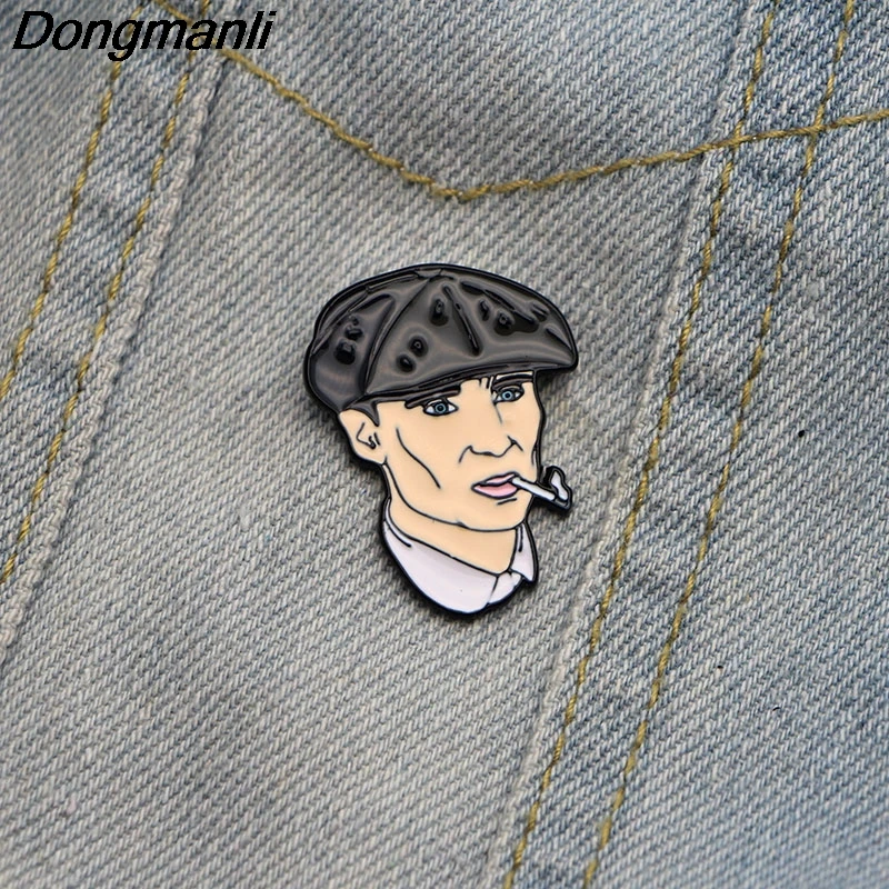 

M1821 Dongmanli Peaky Blinders Enamel Pin cartoon Brooch badges for Clothing metal pins Personality character brooch