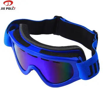 

Jiepolly Hiking Eyewear Double Lens Anti-fog UV400 Protection Motorcycle Skiing Snowboarding Goggles MTB Road Racing Sunglasses