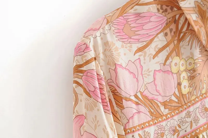Богемный Вдохновленный кремовый цветочный принт шорты с эластичной талией с кисточками богемные летние шорты женские повседневные шикарные шорты