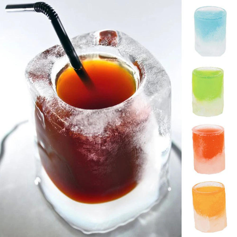 

2018 Ice Cube Tray Mold Makes Shot Glasses Ice Mould Novelty Gifts Ice Tray Summer Drinking Tool Ice Shot Glass Mold Drop Ship
