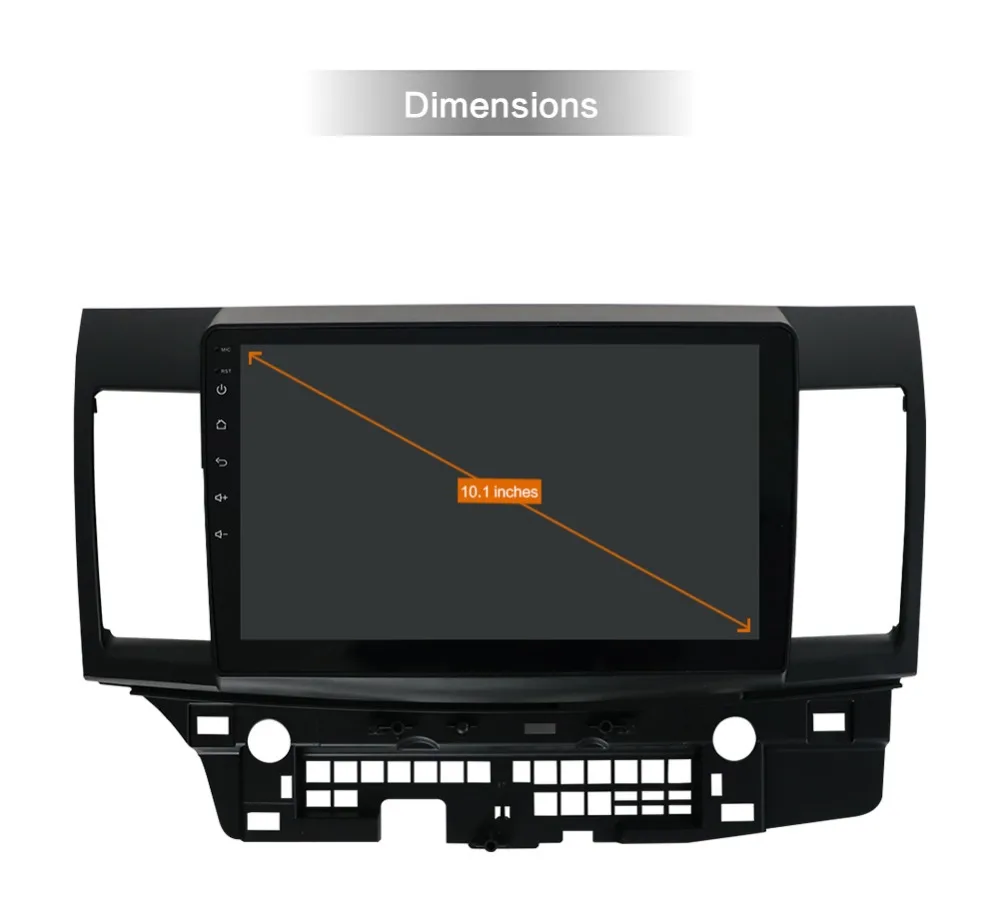 Perfect Bosion PX6 2 Din Android 9.0 Car Multimedia Player For Mitsubishi Lancer Lancer 2010-2016 10.1 inch car dvd gps navi radio  SWC 21