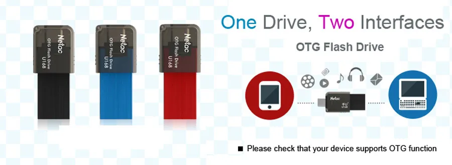 Netac Original U168 Usb 3 0 Otg Flash Drive 32gb 16gb Pen Drive Capless Slider U Drive Thumb Memory Stick With Retail Packaging Driving Horse Drive Motherboarddrive Aliexpress