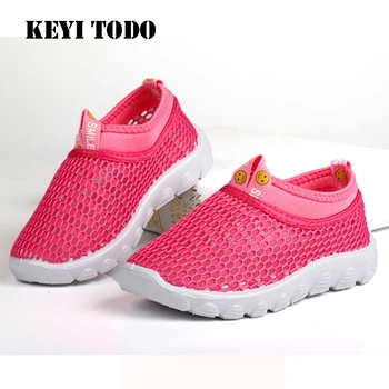 

New Summer Baby Net shoes breathable mesh children single net shoes boys girls kids slip-on tennis shoes girls footwear C52