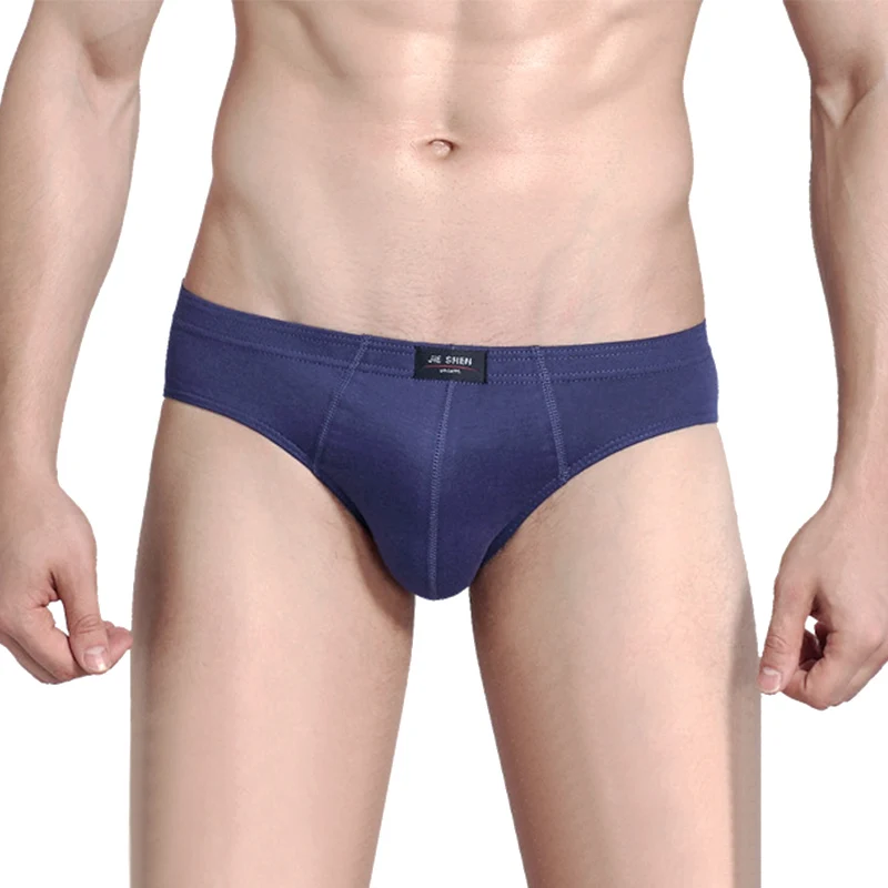 

Breathable M-5XL Panties Men Hot Sale 7Colors Underwear Cotton Briefs Plus Size Clothing Accessories Briefs Solid Sexy