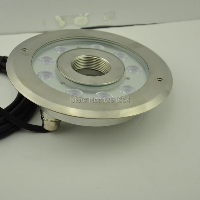 Subaquática para Fonte Subaquática do Diodo Emissor de Luz em Mudança da Cor Ip68 de Aço Rohs Inoxidável v 27 w Led Rgb Luz Lagoa Branco ce 316 24 2 Luzes e Iluminação