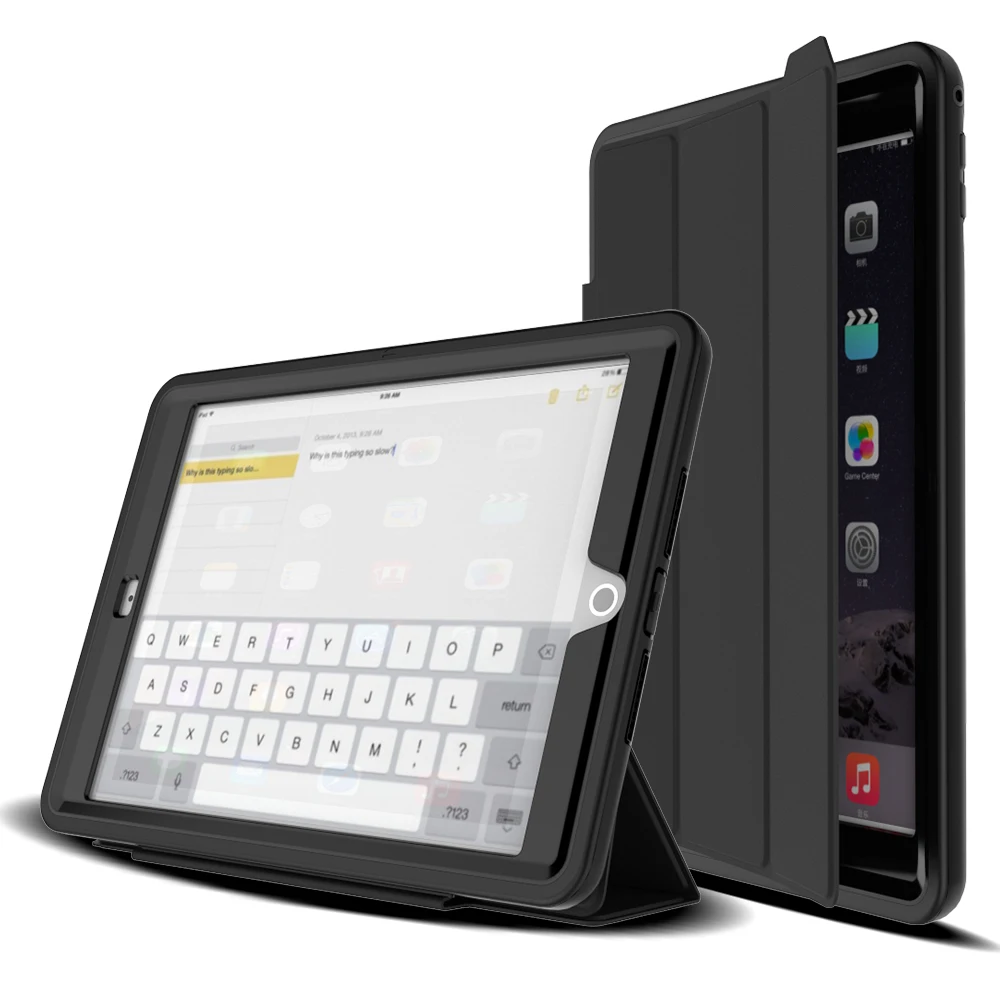 XMB02 Auto Sleep And Wake Cover for iPad BLK (4)