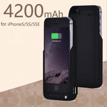 Внешний аккумулятор чехол для iPhone 5 5S SE зарядки аккумулятора 4200 мАч Внешний аккумулятор чехол для iPhone 5 5S SE чехол для внешнего зарядного устройства