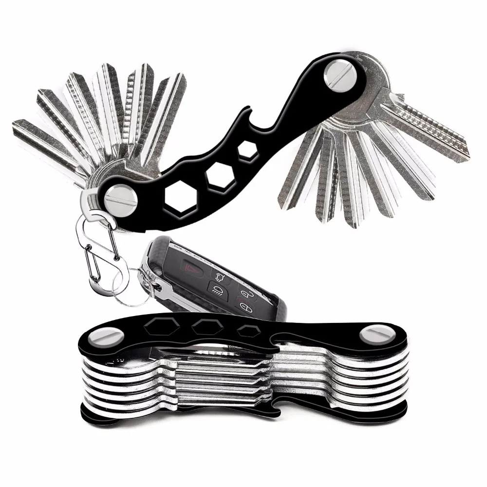 New Compact Key Holder Organizer Smart Keychain Multi-Function Pocket Gadget With Bottle Opener | Багаж и сумки