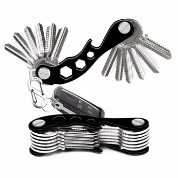 

New Compact Key Holder Organizer Smart Keychain Holder Multi-Function Pocket Key Gadget Smart Key Holder With Bottle Opener