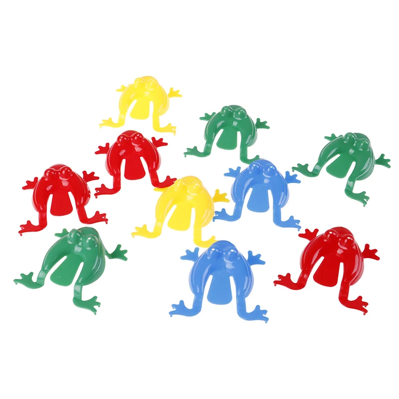 10 шт./партия мультяшная пластиковая игрушка «животное» прыжки лягушки ABS дети лягушка семейная игра игрушка фигурка Развивающие игрушки