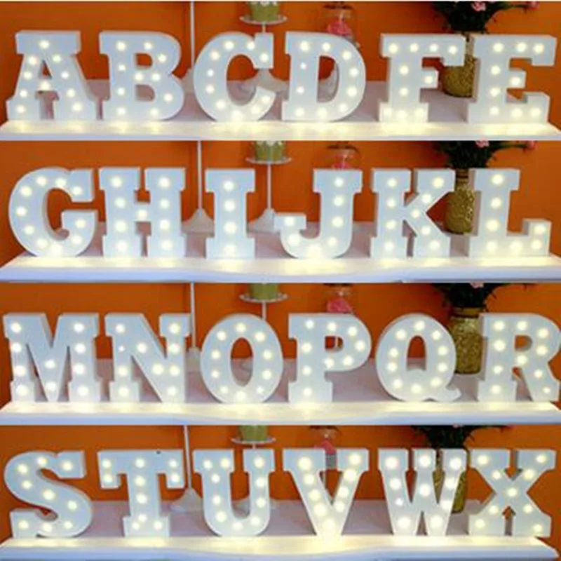 Baru 2016 PERNIKAHAN ACARA PARTY DECOR ALPHABET SURAT