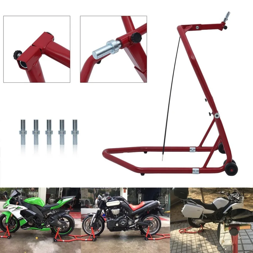 

TD-003-17-2 Professional 750lb 340kg Heavy Duty Motorcycle/Bike/Motorbike/Cycle Front Head Stock Lift Paddock Stand Kit