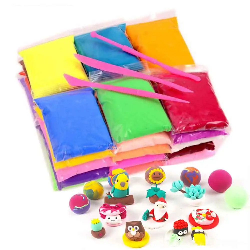

12/24/36 Color Air Dry Light Clay Creative DIY Handmade Plasticine Educational Toys Puzzle Fimo Polymer Clay Play Doh Kids Toys