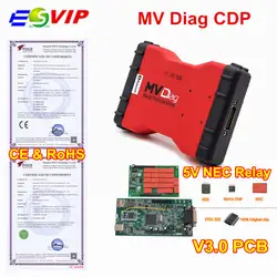 10 шт./лот новейшие красные mvd TCS 2016,00 TCS CDP V3.0 NEC 9241A чип CDP OBD2 сканер bluetooth Новый V-CI obd2 инструмент диагностики